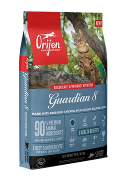 ORIJEN Guardian 8 Free-Run Chicken, Wild-Caught Salmon & Rabbit Dry Cat Food