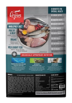 ORIJEN Guardian 8 Free-Run Chicken, Wild-Caught Salmon & Rabbit Dry Cat Food - Image 2