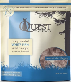 Steve's Real Food Quest Whitefish Nuggets Freeze-Dried Cat Food