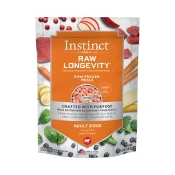 Instinct Raw Longevity Beef Bites Frozen Dog Food