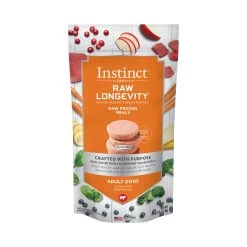 Instinct Raw Longevity Patties Grass-Fed Beef Frozen Dog Food