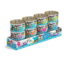 BFF Oh My Gravy! Rainbow Road Variety Pack Grain-Free Canned Cat Food, 2.8-oz, 12-pack (Size: 2.8-oz, 12-pack)