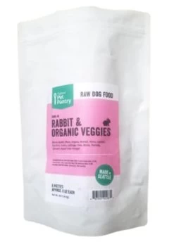 Natural Pet Pantry Raw Rabbit & Veg Patty Frozen Dog Food