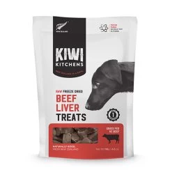 Kiwi Kitchens Beef Liver Freeze-Dried Dog Treat, 4oz
