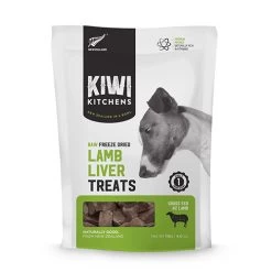 Kiwi Kitchens Lamb Liver Freeze-Dried Dog Treat, 4oz