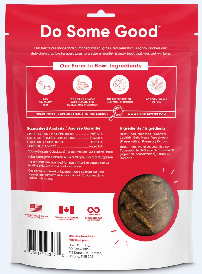 Open Farm Beef Dehydrated Dog Treats - Image 2