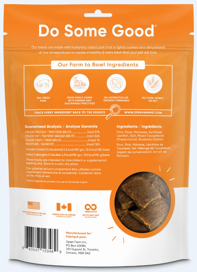 Open Farm Pork Dehydrated Dog Treats - Image 2