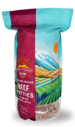 Wild Coast Raw Beef Patties Frozen Dog Food