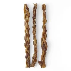 All The Best Braided Bully Stick Dog Treat, 12-in