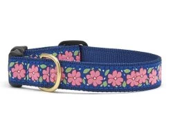 Up Country Dog Collar, Pink Garden