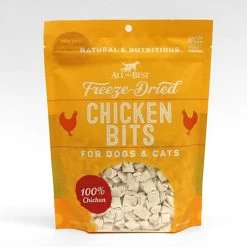 All The Best Freeze-Dried Chicken Bits Dog And Cat Treats, 5-oz