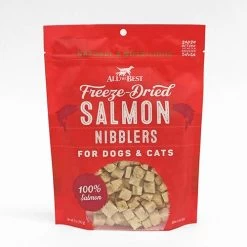 All The Best Freeze-Dried Salmon Nibblers Dog And Cat Treats, 5-oz