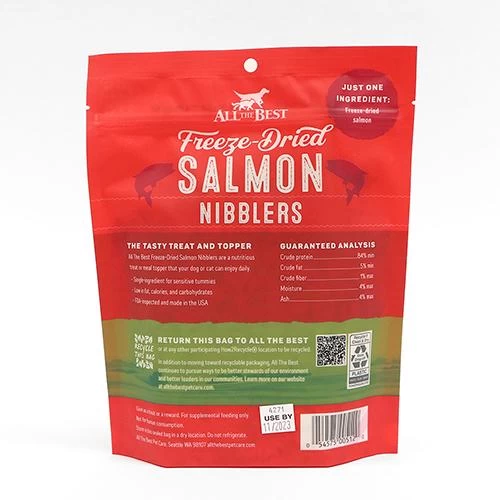 All The Best Freeze-Dried Salmon Nibblers Dog And Cat Treats, 5-oz - Image 2