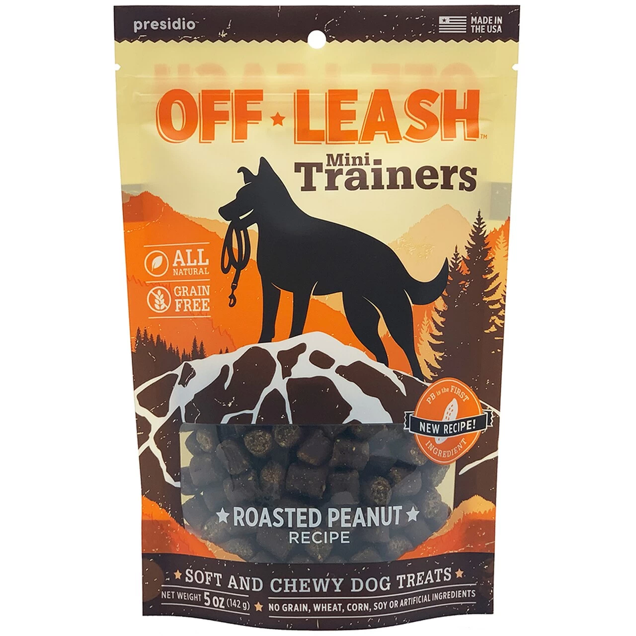Off-Leash Mini Trainers Roasted Peanut Dog Treats