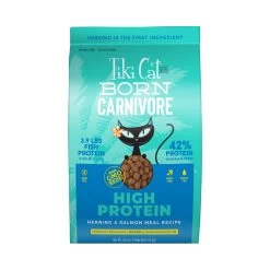 Tiki Cat Born Carnivore Herring & Salmon Dry Cat Food