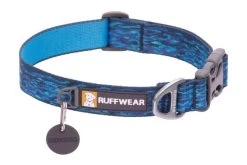 Ruffwear Flat Out Dog Collar, Oceanic Distortion