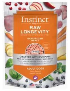 Instinct Raw Longevity Rabbit Bites Frozen Dog Food