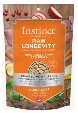 Instinct Raw Longevity Rabbit Freeze-Dried Cat Food