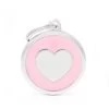 MyFamily Circle Heart Pet ID Tag, Pink