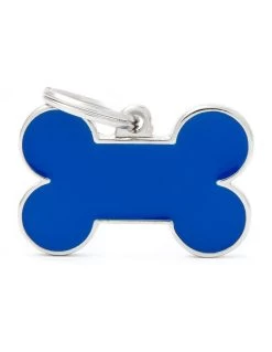 MyFamily Bone Pet ID Tag, Blue