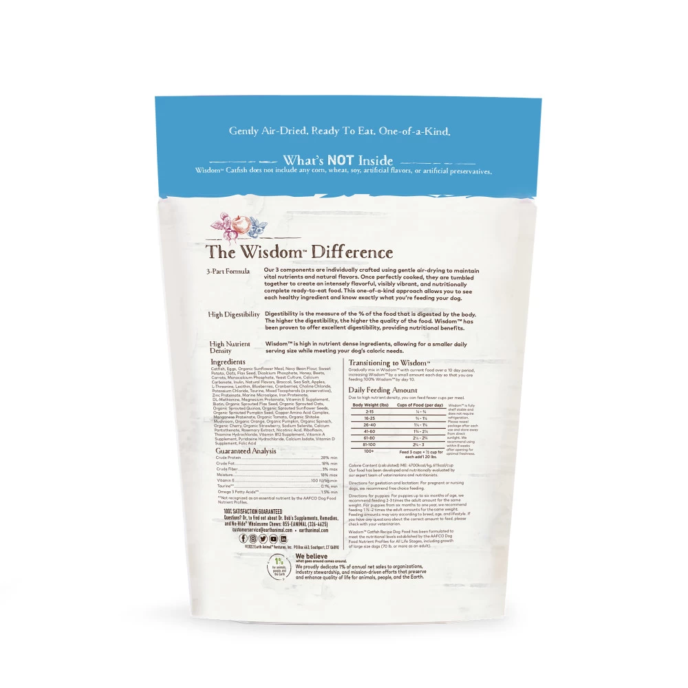 Earth Animal Wisdom Catfish Dry Dog Food - Image 2