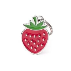 MyFamily Food Strawberry Pet ID Tag
