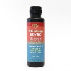 Wisely 50/50 Wild Alaskan Salmon & Pollock Fish Oil Dog & Cat Supplement