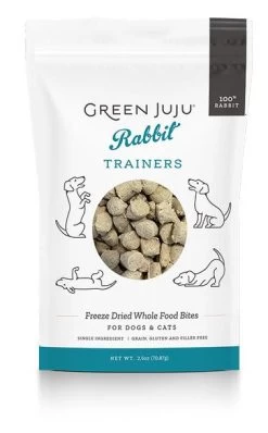 Green Juju Rabbit Trainers Freeze-Dried Dog & Cat Treats