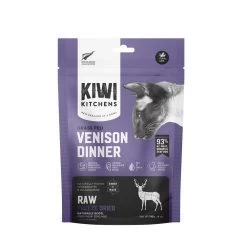 Kiwi Kitchens Venison Dinner Raw Freeze-Dried Cat Food