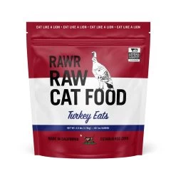 RAWR Turkey Eats Sliders Raw Frozen Cat Food