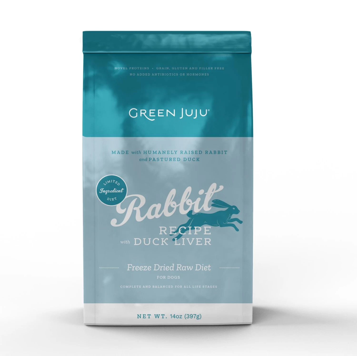 Green Juju Limited Ingredient Diet Rabbit With Duck Liver Raw Freeze-Dried Dog Food