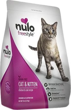 Nulo Cat Freestyle Chicken & Cod Recipe Grain-Free Dry Cat & Kitten Food