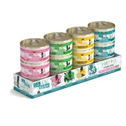 Weruva Cats In The Kitchen Kitchen Cuties Variety Pack Grain-Free Canned Cat Food, 3.2-oz, 12-pack (Size: 3.2-oz, 12-pack)