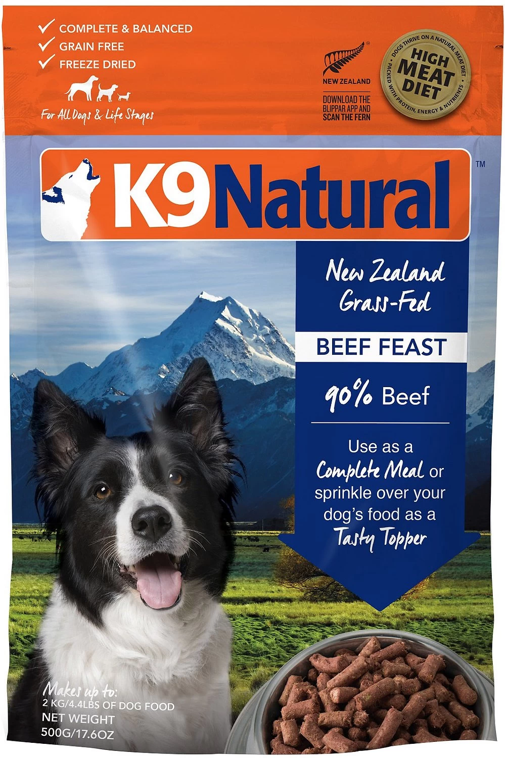 K9 Natural Beef Feast Grain-Free Freeze-Dried Dog Food