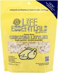 Cat-Man-Doo Life Essentials Chicken Littles Freeze-Dried Cat & Dog Treats, 5-oz