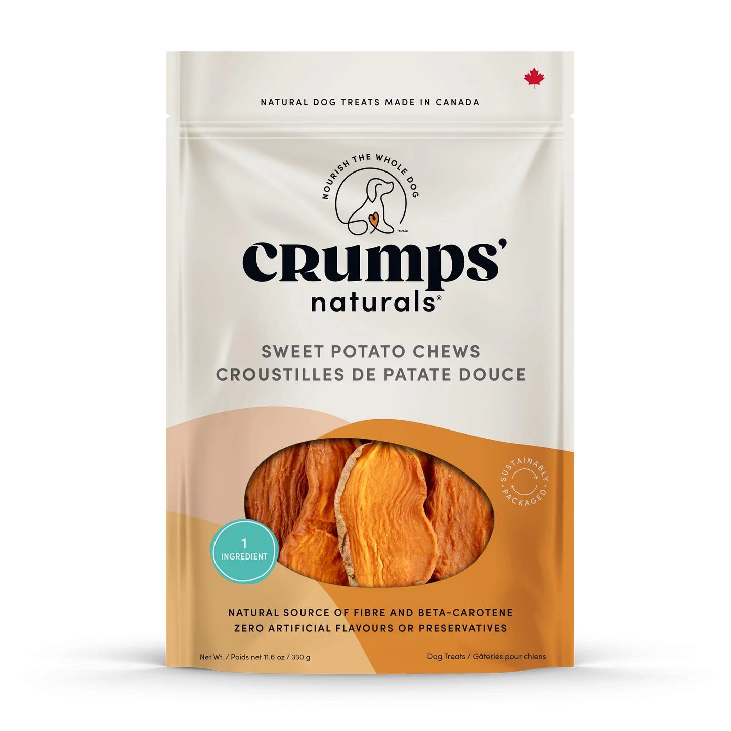 Crumps' Naturals Sweet Potato Chews Dog Treats