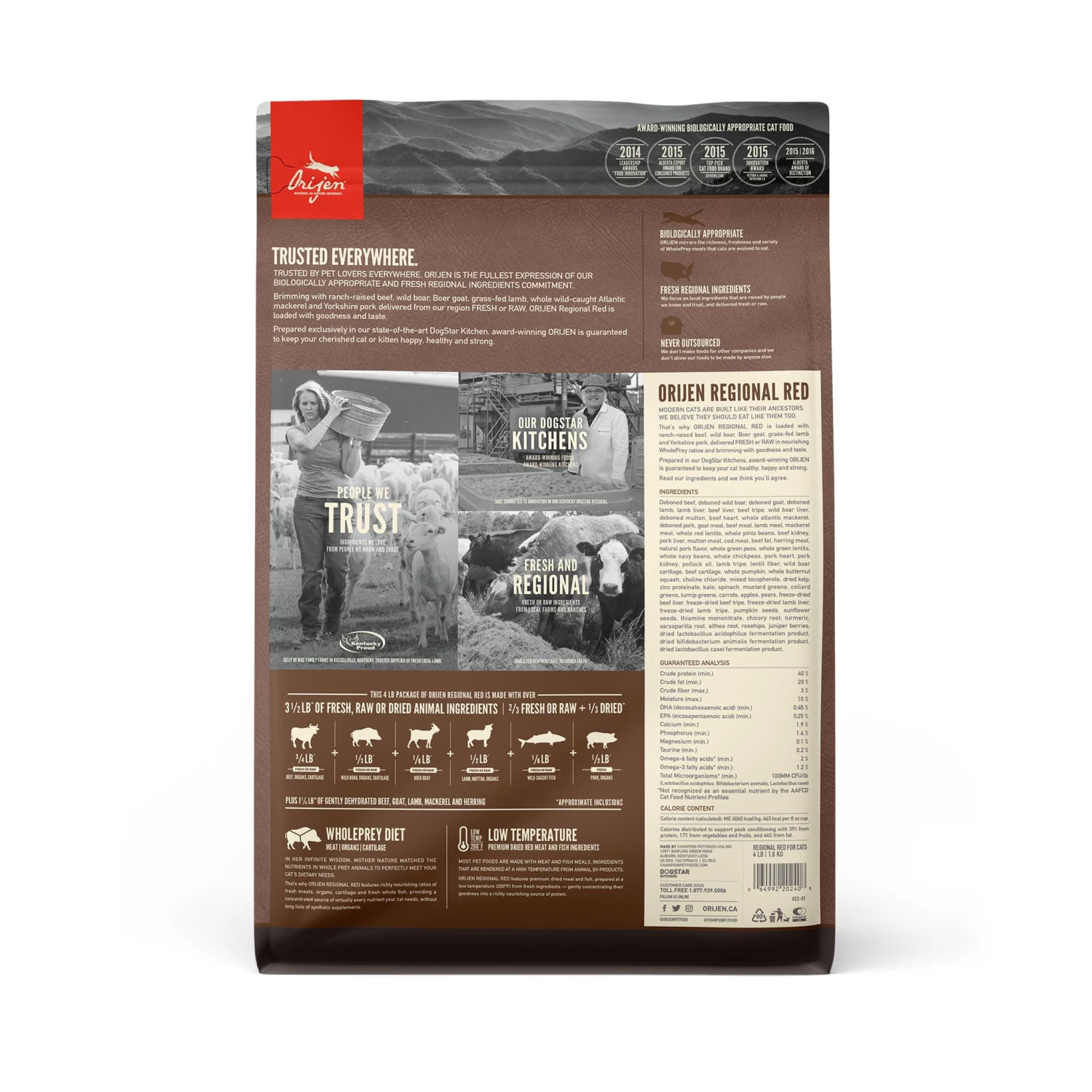 ORIJEN Regional Red Grain-Free Dry Cat Food - Image 4