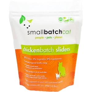 Small Batch Cat Chicken Batch Sliders Frozen Cat Food