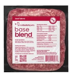 Small Batch Base Blend Beef Raw Frozen Dog & Cat Food