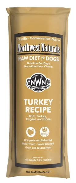 Northwest Naturals Raw Diet Grain-Free Turkey Chub Roll Raw Frozen Dog Food