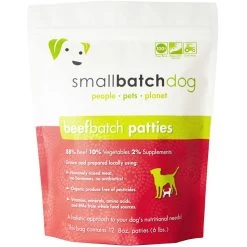 Small Batch Dog Beef Batch Patties Raw Frozen Dog Food