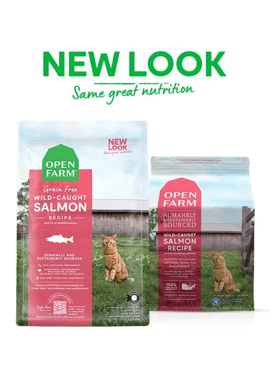 Open Farm Wild-Caught Salmon Recipe Grain-Free Dry Cat Food - Image 3