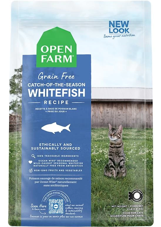 Open Farm Catch-of-the-Season Whitefish Recipe Grain-Free Dry Cat Food