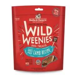 Stella & Chewy's Wild Weenies Grass-Fed Lamb Recipe Freeze-Dried Dog Treats, 3.25-oz (Size: 3.25-oz)