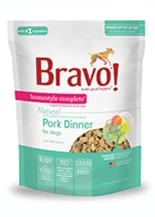 Bravo Homestyle Complete Natural Pork Dinner For Dog