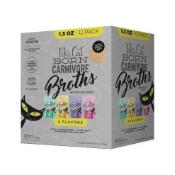 Tiki Cat Broths Variety Pack Lickable Cat Treat, 1.3-oz Pouch, 12-pack (Size: 1.3-oz Pouch, 12-pack)