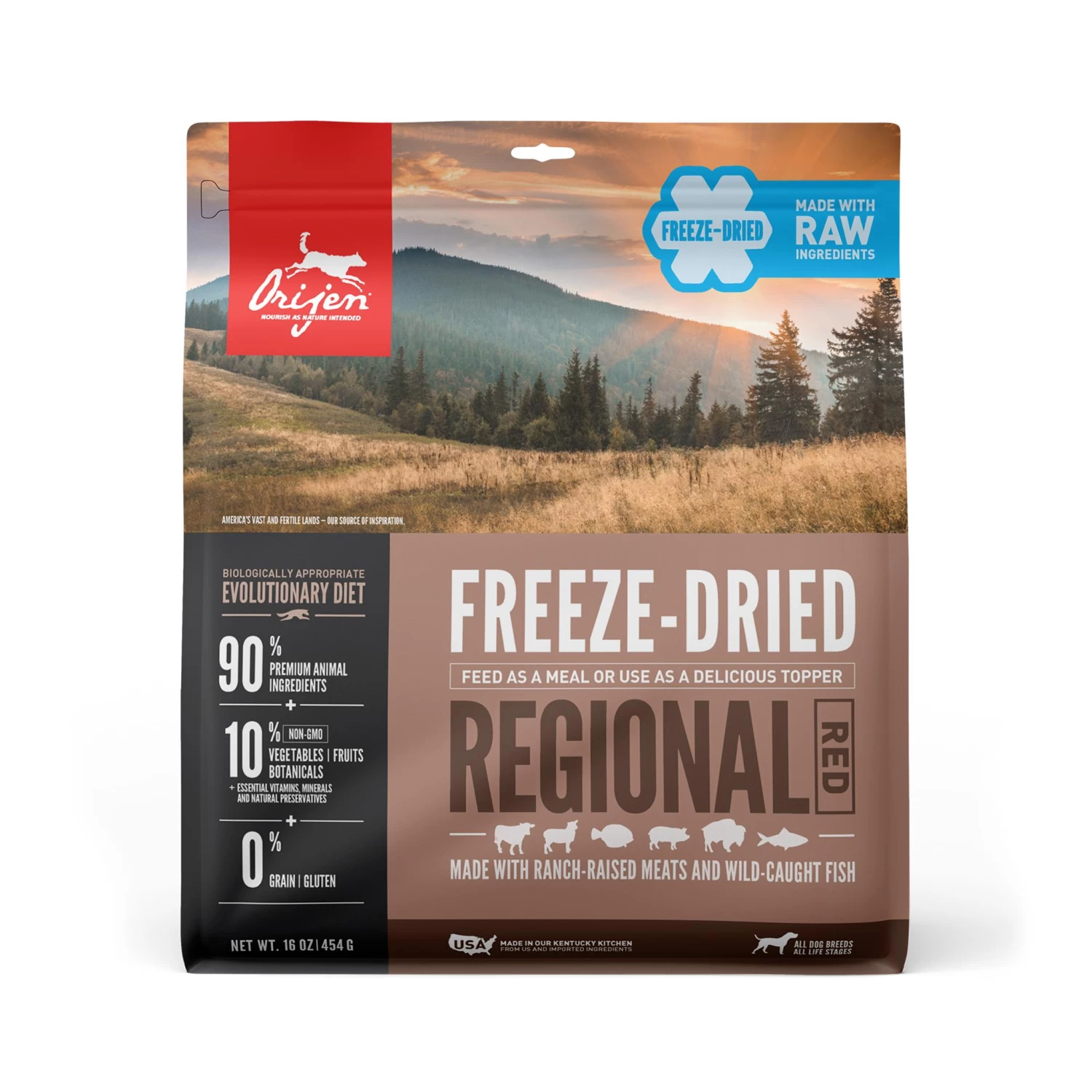 ORIJEN Regional Red Grain-Free Freeze-Dried Dog Food