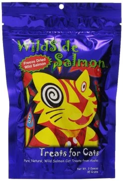 Wildside Salmon Freeze-Dried Cat Treats, 3-oz (Size: 3-oz)