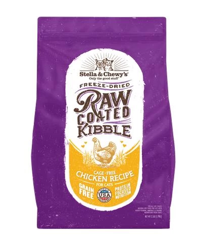 Stella & Chewy's Raw Coated Kibble Cage-Free Chicken Recipe Grain-Free Dry Cat Food