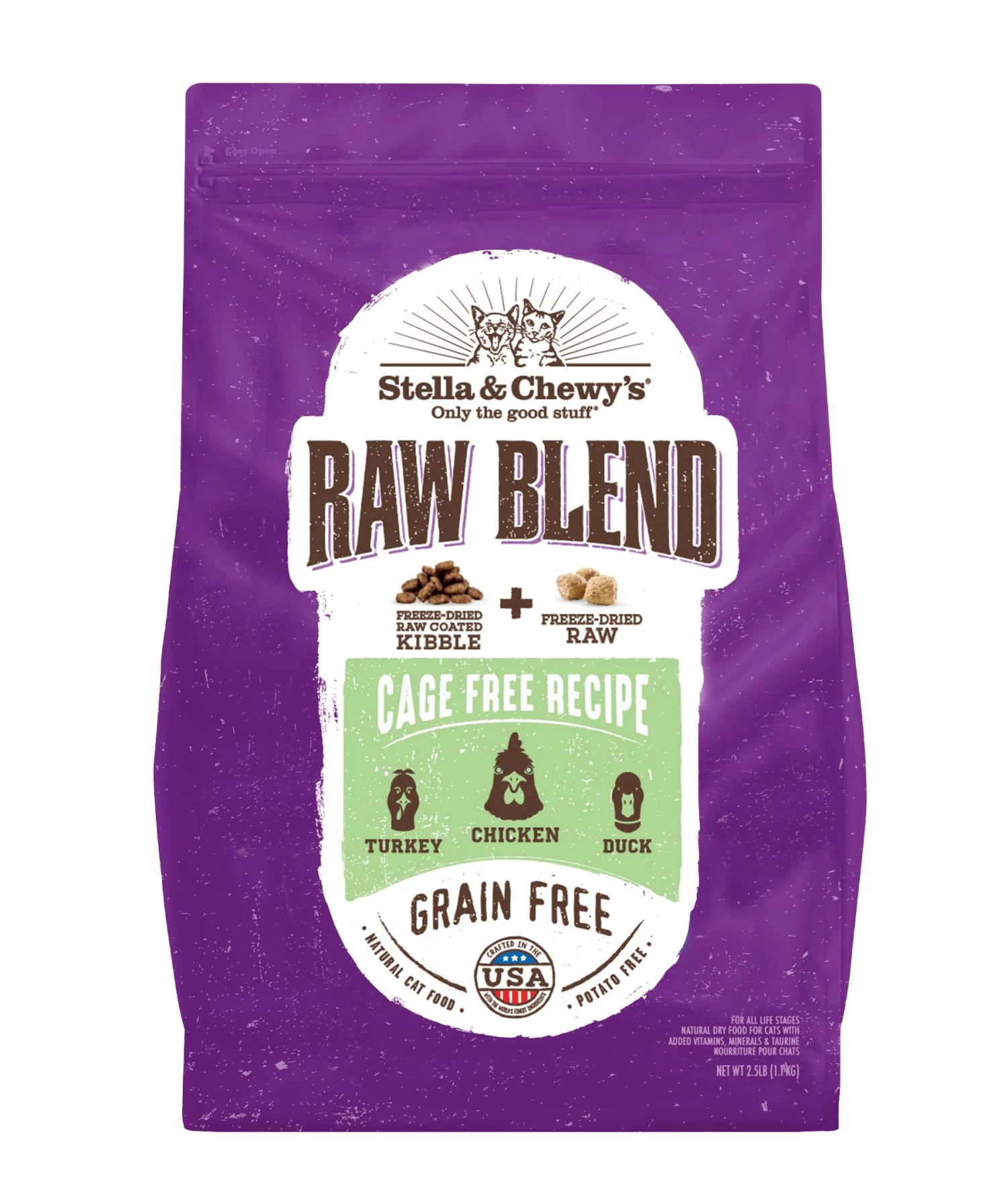 Stella & Chewy's Raw Blend Cage-Free Poultry Recipe Dry Cat Food